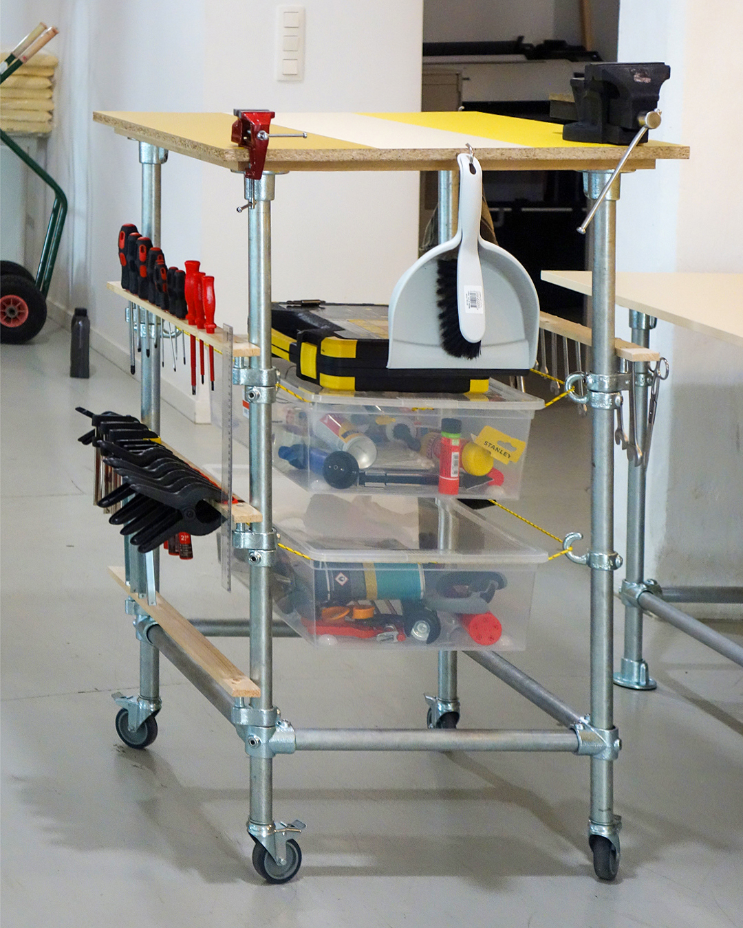 Établi mobile détail